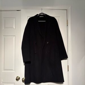Theory Black Wool/Cashmere Coat